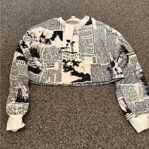 Womens new wdirara cropped top xs